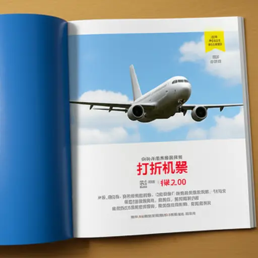 我在杂志上看到一则关于打折机票的广告。