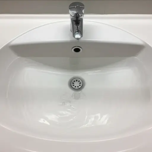 浴室的水槽堵住了，水流不下去。