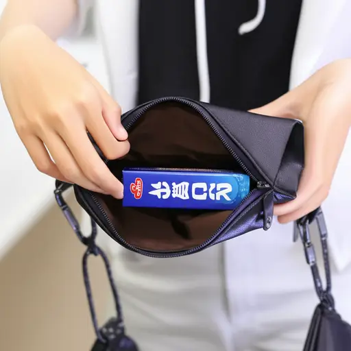 她包里总是带着一包口香糖。