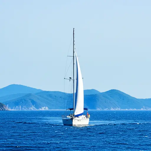 他们沿着海岸向北航行。