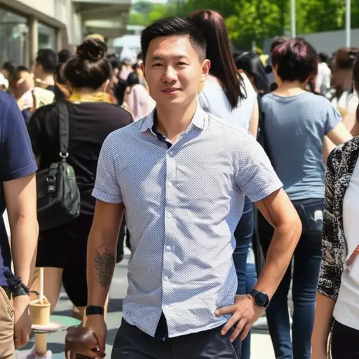 他身高和体重都差不多是平均水平。