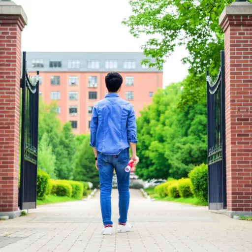 他离开了大学，放弃了一个光明的未来前景。
