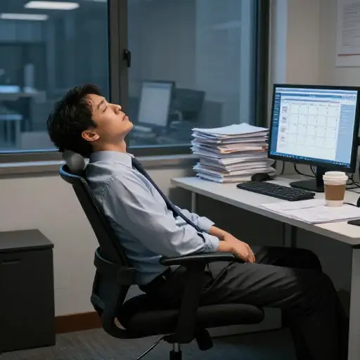 令人疲惫的工作安排让他在周五时彻底累垮了。