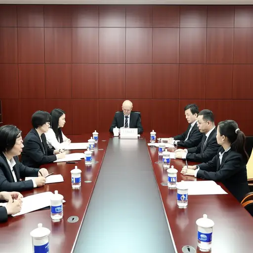 高级政府官员参加了会议。