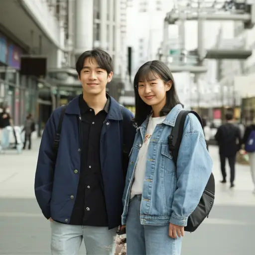 我们同时到达。