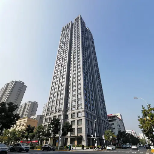 这座新建筑高达100米。