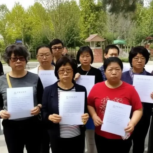居民们正在请愿要求政府改善公园设施。