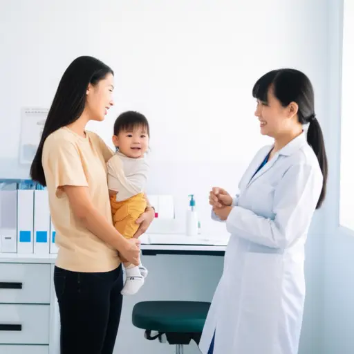 带你的宝宝来诊所，我们会给她检查一下。