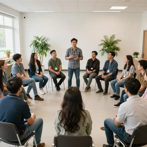为了在团建工作坊中打破沉默，每位员工都被要求分享一个简短的个人趣闻。