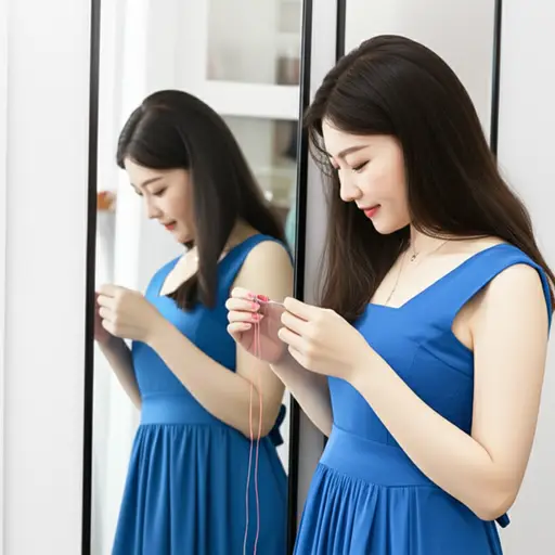 你自己做了这条裙子吗？