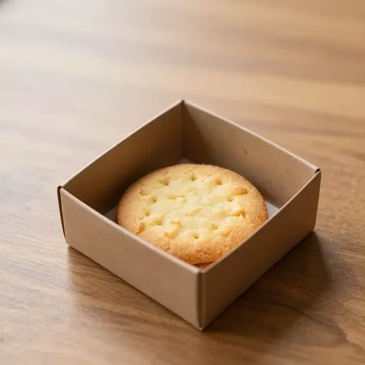 这个盒子里有一块饼干。