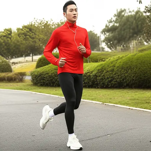 跑步时穿上保暖套衫可以防止感冒。