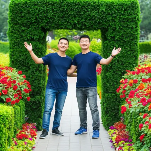 显然约翰和加布里埃尔愿意让我们用他们的花园。
