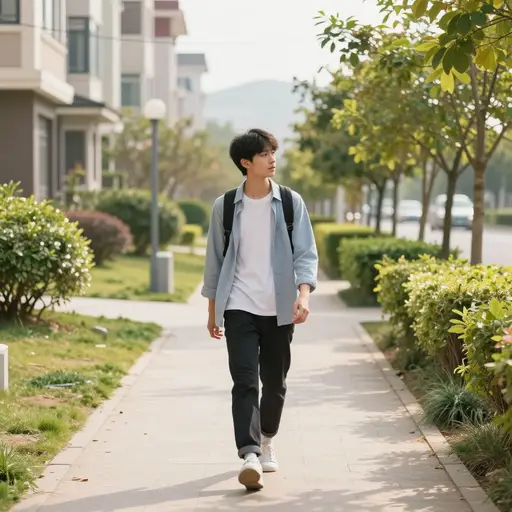 我有时在星期天去散步。