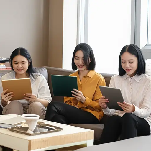 现在很多人都在手持电脑或平板电脑上读书。