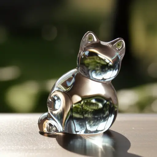 我最喜欢的礼物是一只玻璃做的猫。