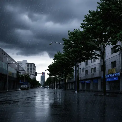 一场突如其来的暴风雨导致了全市大范围的停电。