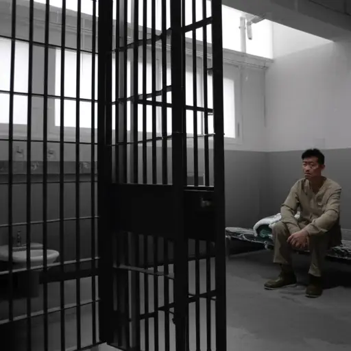 他在监狱的牢房里被关押了四个月。