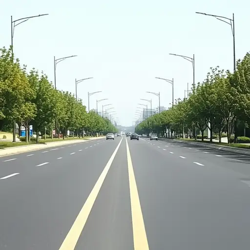 走主路出城。