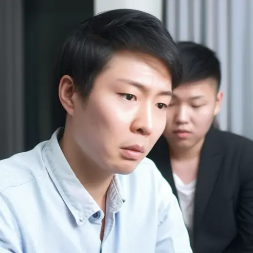我问他为什么，但他没有回答。