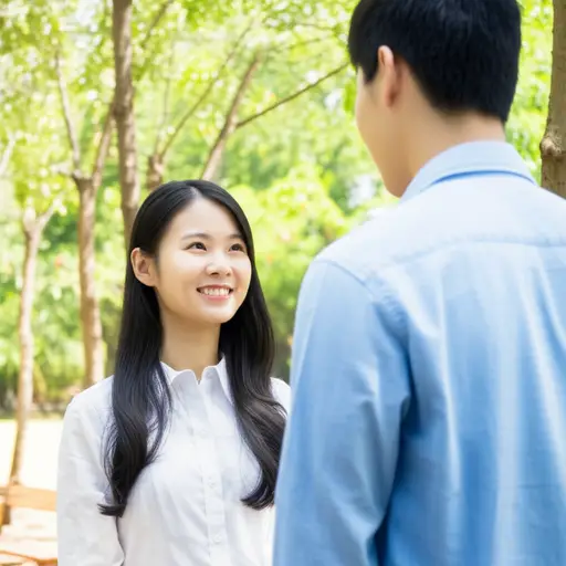 她爱上了他。