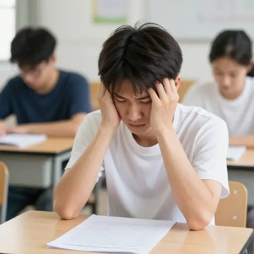 考试开始时，我才意识到自己在课堂上根本没认真听讲。