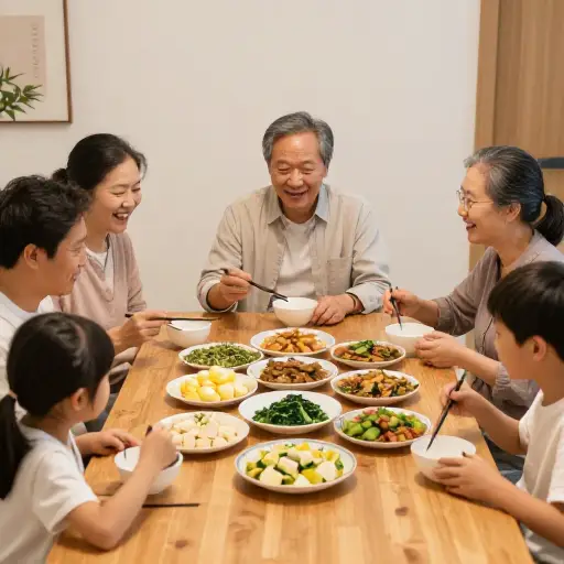 她用豆腐、菠菜和鸡蛋，花不到十块钱就给一家老小做了一顿晚饭，每个人都吃得很满足。