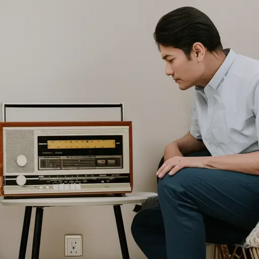 我第一次在收音机上听到这首歌。