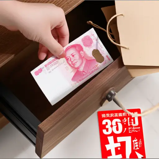 我存了一些现金用于打折促销。