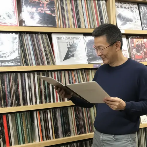 我爸爸收藏了很多爵士乐唱片。