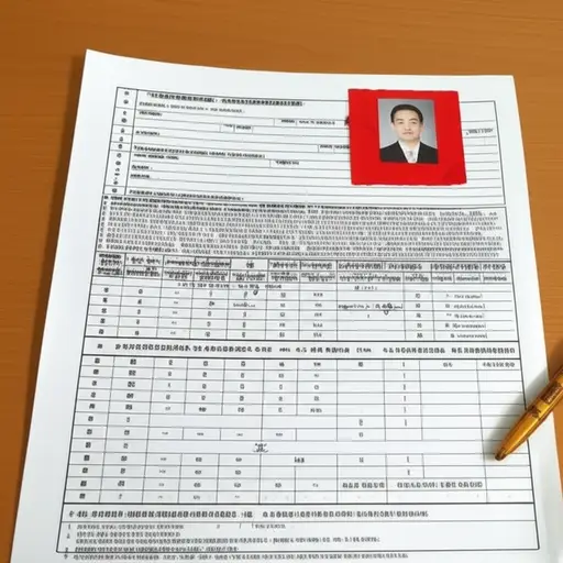 我在我的申请表上附上了一张照片。