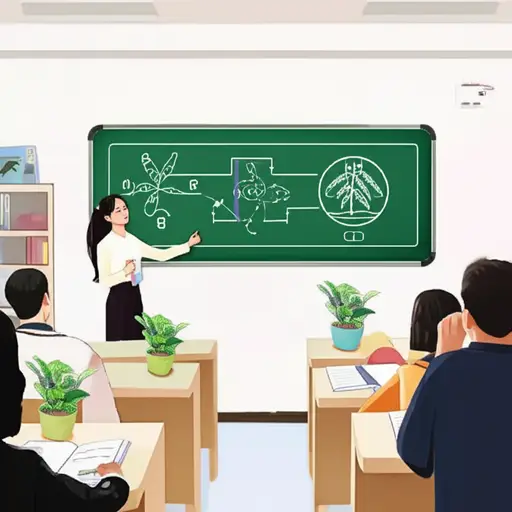 这节科学课是关于植物的。