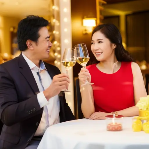 我们总是用一瓶香槟来庆祝结婚纪念日。