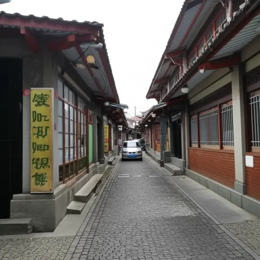这个区域的街道非常狭窄。