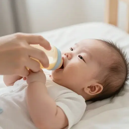 喂完奶后要给宝宝拍嗝。