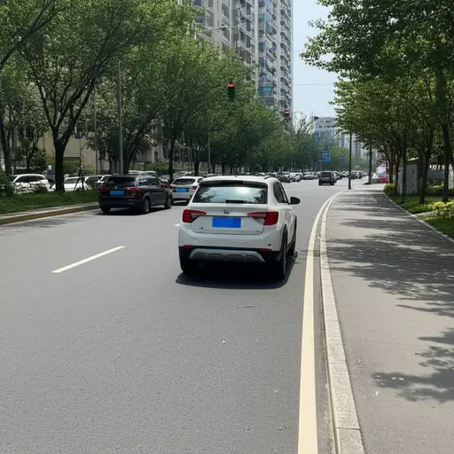 你可以把车停在那里。