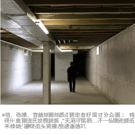 小心地下室里低矮的天花板。