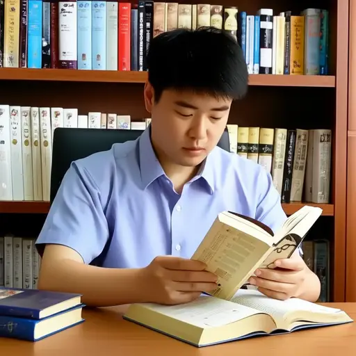 他读了很多关于历史的书。