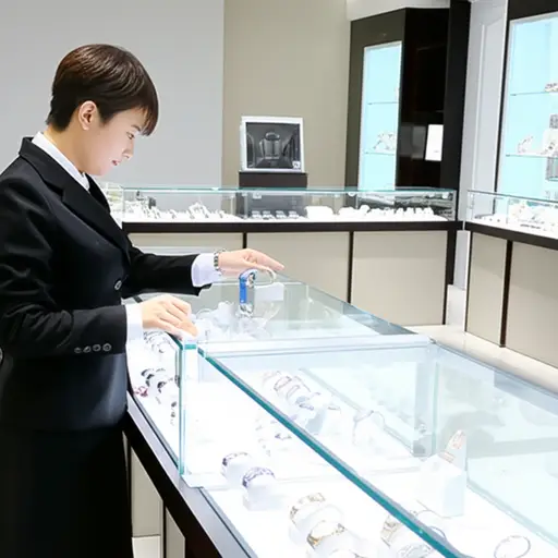 我把手表留在珠宝店修理了。