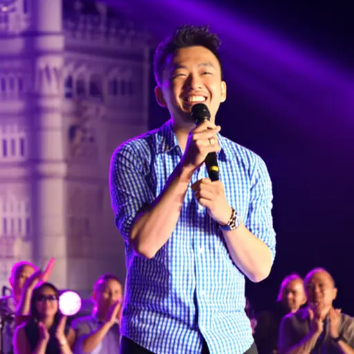 然后，他去了伦敦想成为一名喜剧演员，现在他是那个领域最著名的明星之一。