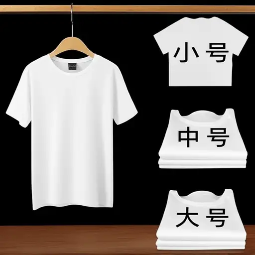 T恤有小号、中号和大号可供选择。