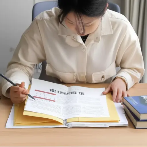 她有一个科学项目的研究档案。