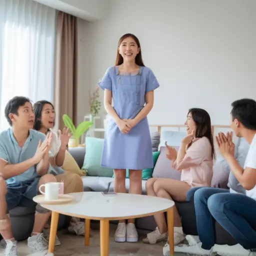 当我宣布我怀孕时，他们看起来很惊讶。