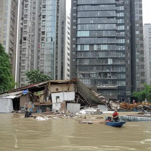 这座城市被淹没了，太多人丧生。