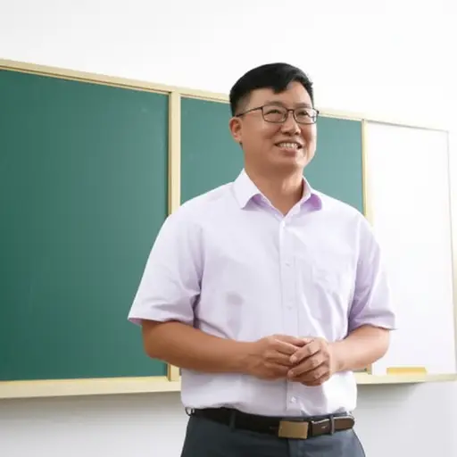 我们的老师和蔼可亲，带着英国口音。
