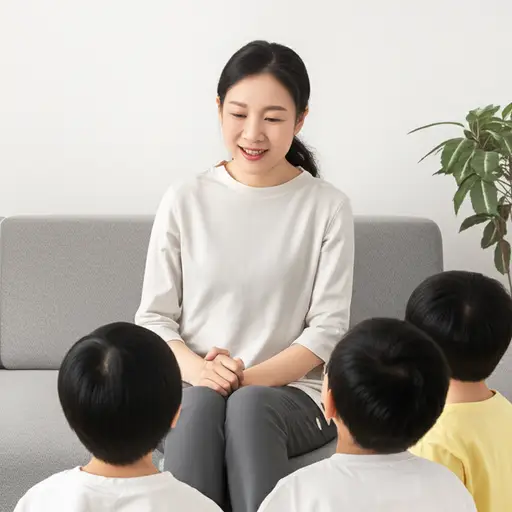 孩子们正由一位亲戚照顾。