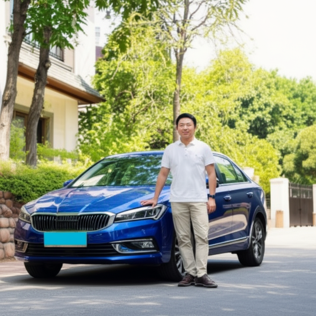 我爸爸刚买了一辆新车。
