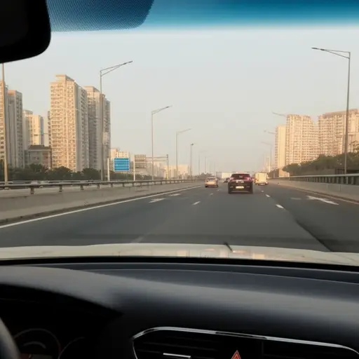 交通流量小，所以我们很快到家了。