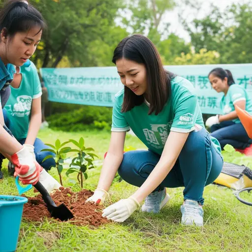 她属于一个当地的环保组织。