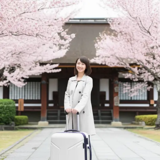 她参加了一个交换项目，在日本度过了一年。